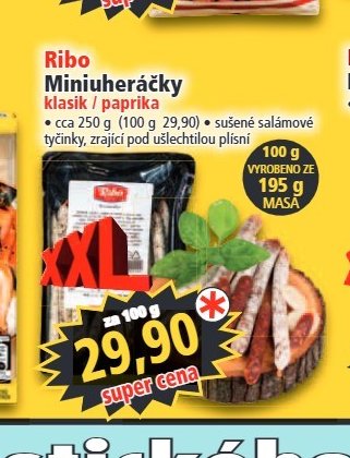 Ribo Miniuheráčky klasik / paprika