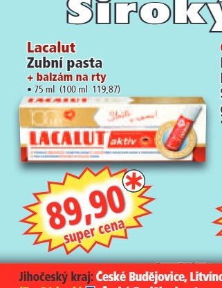 Lacalut Zubní pasta