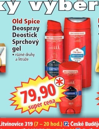 Old Spice Deospray Deostick Sprchový gel