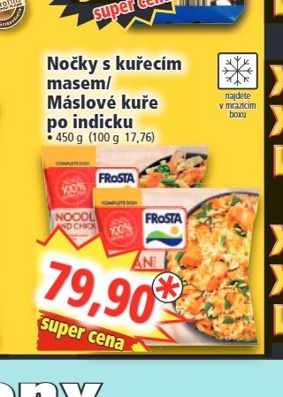 Nočky s kuřecím masem / Máslové kuře po indicku