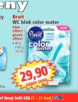 Brait WC blok color water