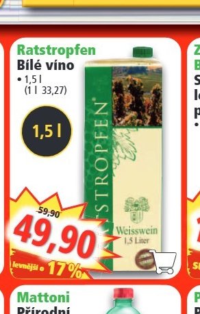 Ratstropfen Bílé víno