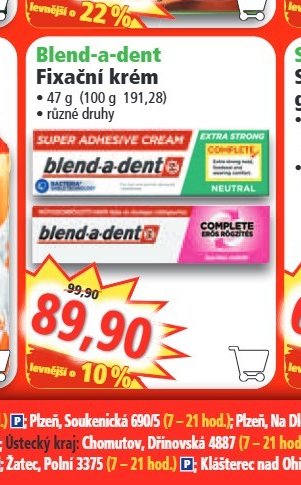 Blend-a-dent Fixační krém