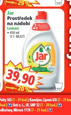 Jar Prostředek na nádobí Lemon