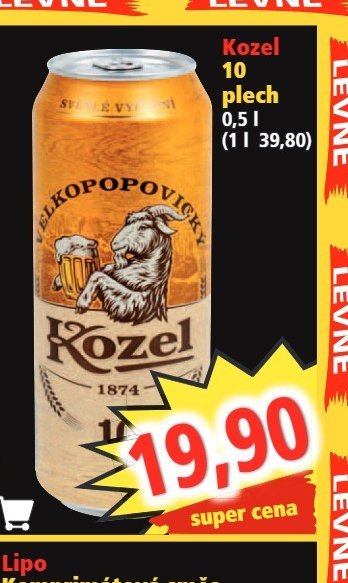 Kozel 10 plech 0,5 l