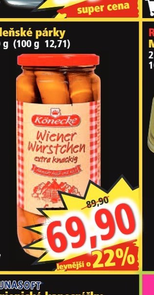 Vídeňské párky 550 g