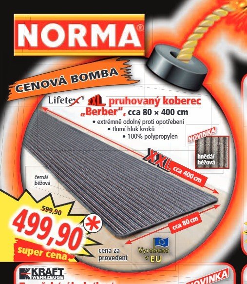 Pruhový koberec Berber