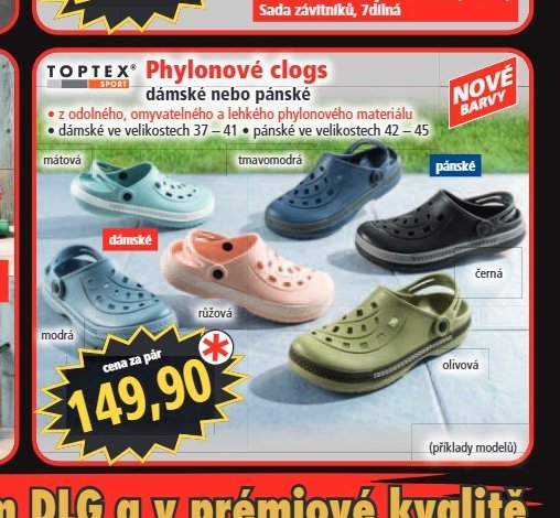 Phylonové clogs