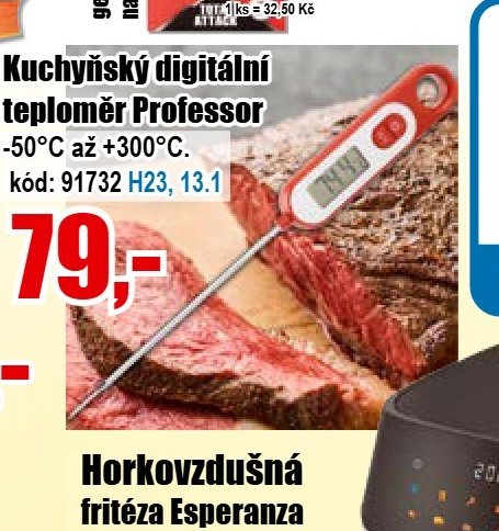 Kuchyňský digitální teploměr Professor
