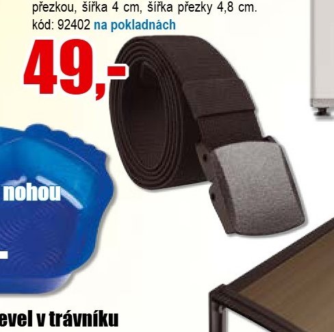 Pružný černý pásek 120 cm