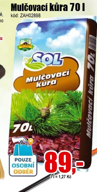 Mulčovací kůra 70 l