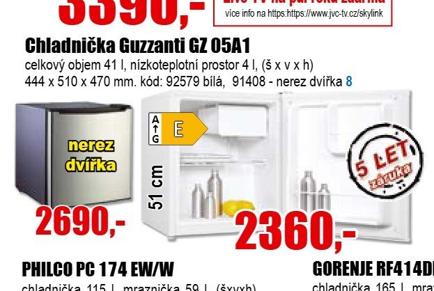 Chladnička Guzzanti GZ 05A1