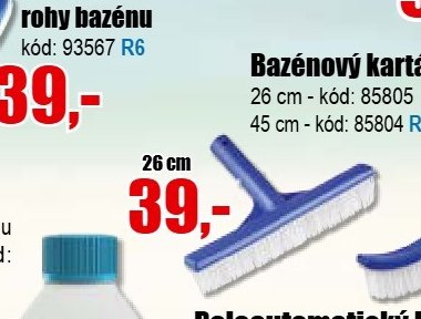 Bazénový kartáč 26 cm