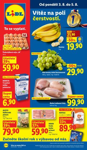 aktuální leták Lidl 3.8.2026-5.8.2026
