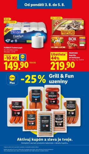 aktuální leták Lidl 3.8.2026-5.8.2026