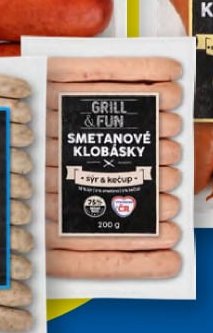 GRILL & FUN Smetanové klobásky