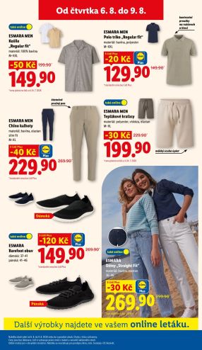 aktuální leták Lidl 3.8.2026-9.8.2026