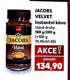 JACOBS VELVET Instantní káva