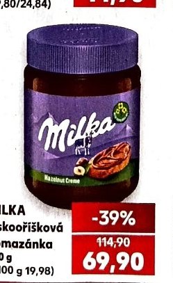 MILKA Lískooříšková pomazánka