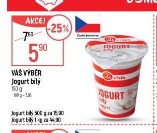 Váš Výběr Jogurt bílý