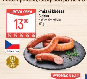 Pražská klobása Globus