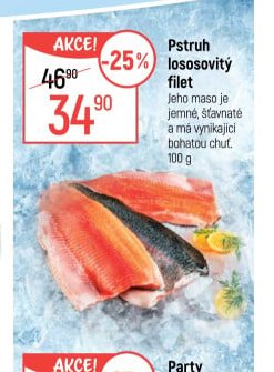 Pstruh lososovitý filet