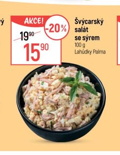 Švýcarský salát se sýrem