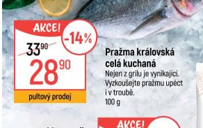 Pražma královská celá kuchaná