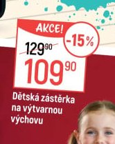 Dětská zástěrka na výtvarnou výchovu