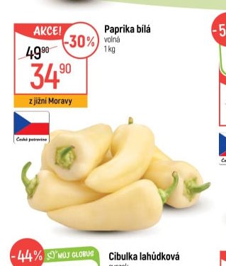 Paprika bílá