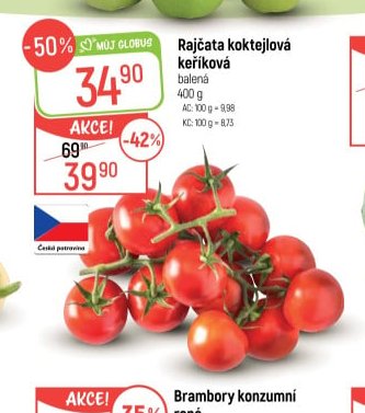 Rajčata koktejlová keříková