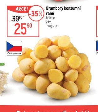 Brambory konzumní rané