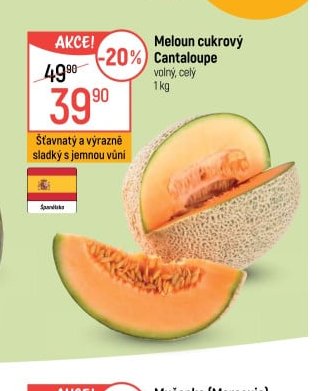 Meloun cukrový Cantaloupe