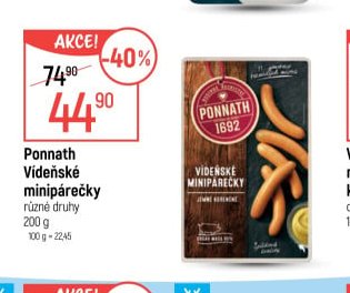 Ponnath Vídeňské minipárečky