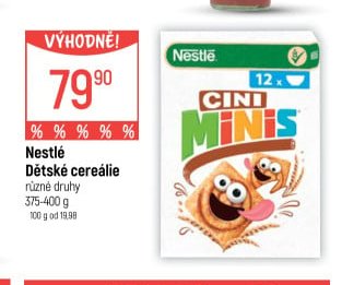 Nestlé Dětské cereálie