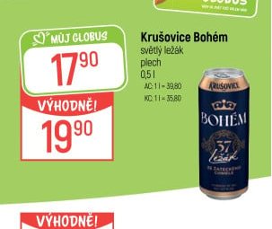 Krušovice Bohém světlý ležák