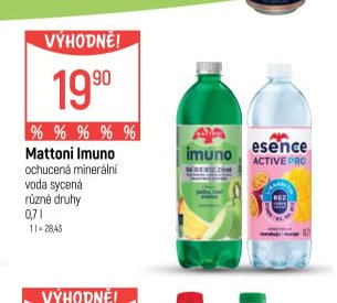 Mattoni Imuno ochucená minerální voda sycená