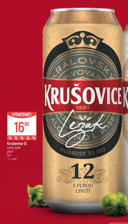 Krušovice 12 světlý ležák