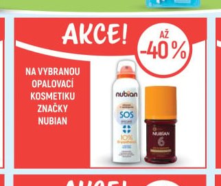 Nubian opalovací kosmetika