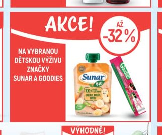 Sunar a Goodies dětská výživa