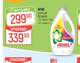 Ariel prací gel