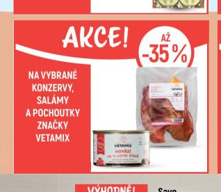 Vetamix konzervy, salámy a pochoutky