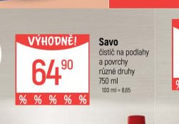 Savo čistič na podlahy