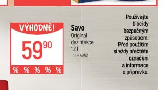 Savo Original dezinfekce