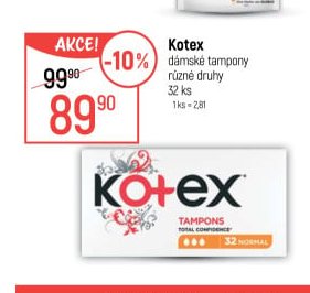 Kotex dámské tampony