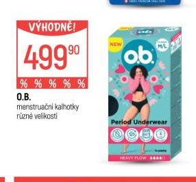 O.B. menstruační kalhotky