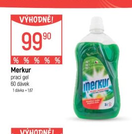 Merkur prací gel