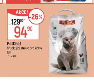 PetChef hrudkující stelivo pro kočky