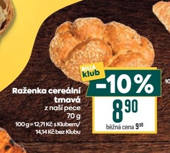 Raženka cereální tmavá z naší pece