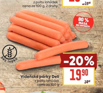 Vídeňské párky Deli